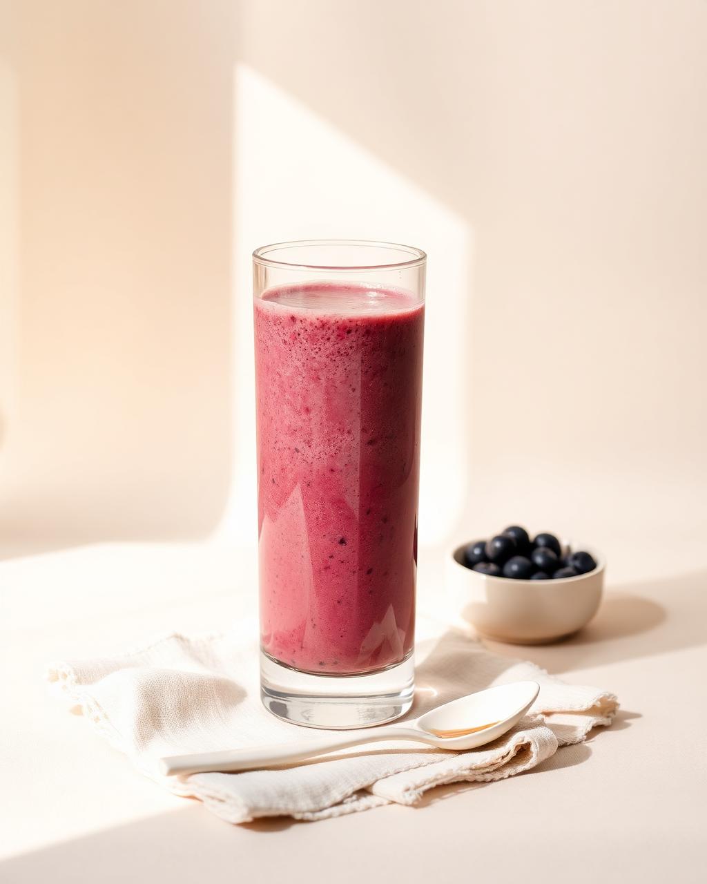 Berry vanilla protein smoothie