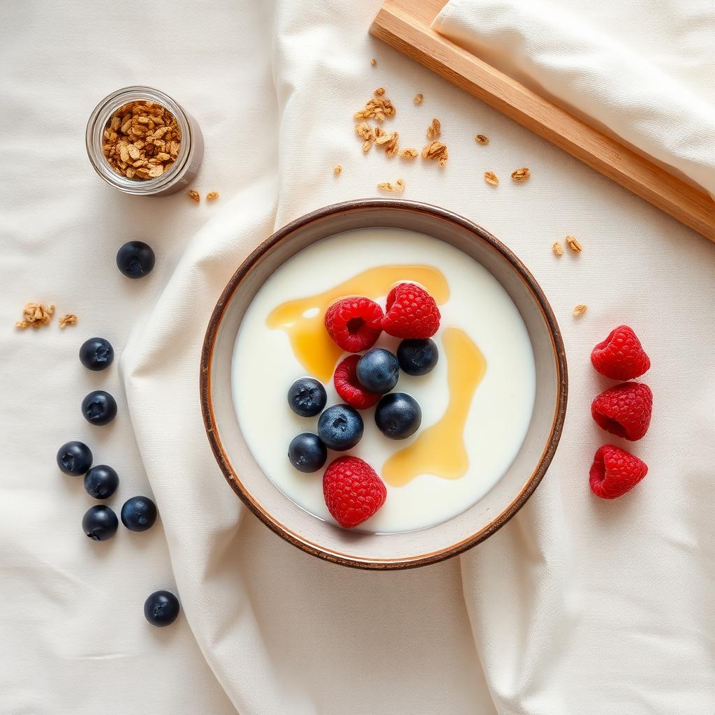 Berry & honey yogurt bowl